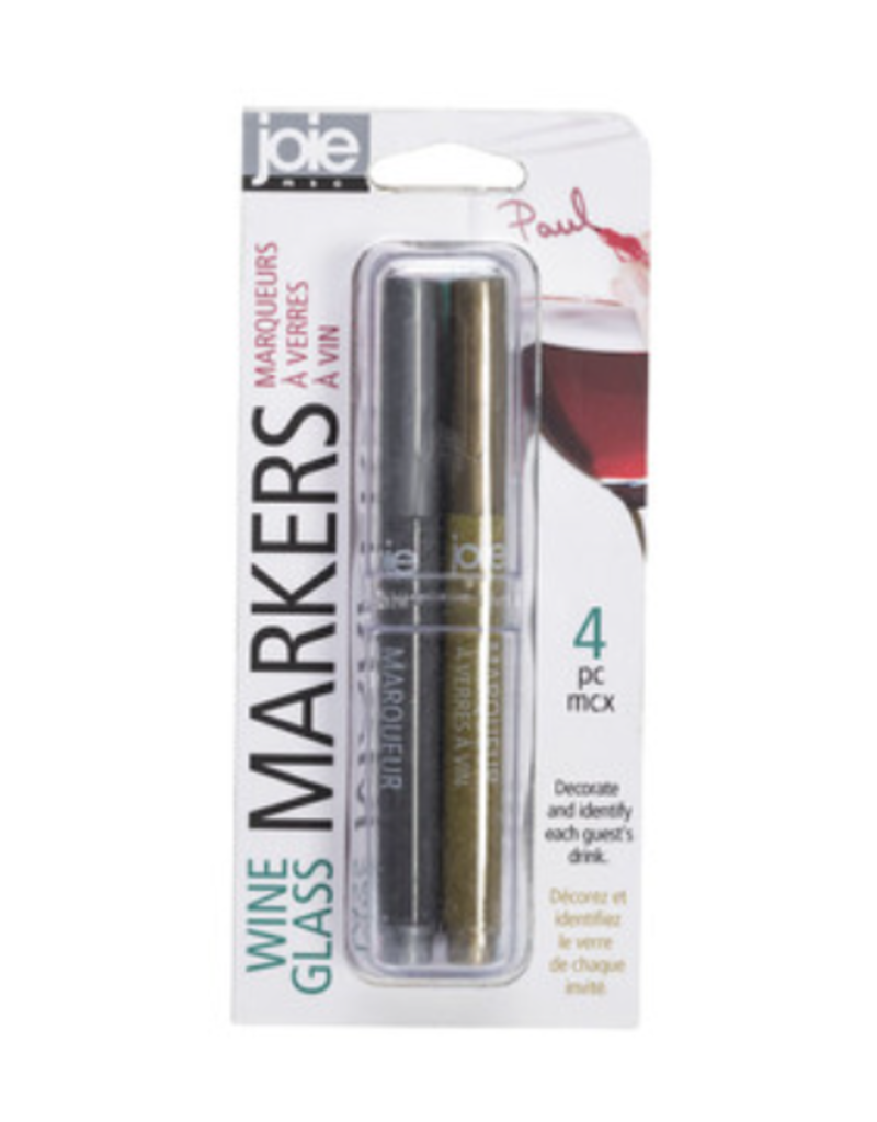 Harold Imports Joie Wine Glass Markers, Set of 4