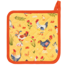 Now Designs Potholder Free Range Chickens