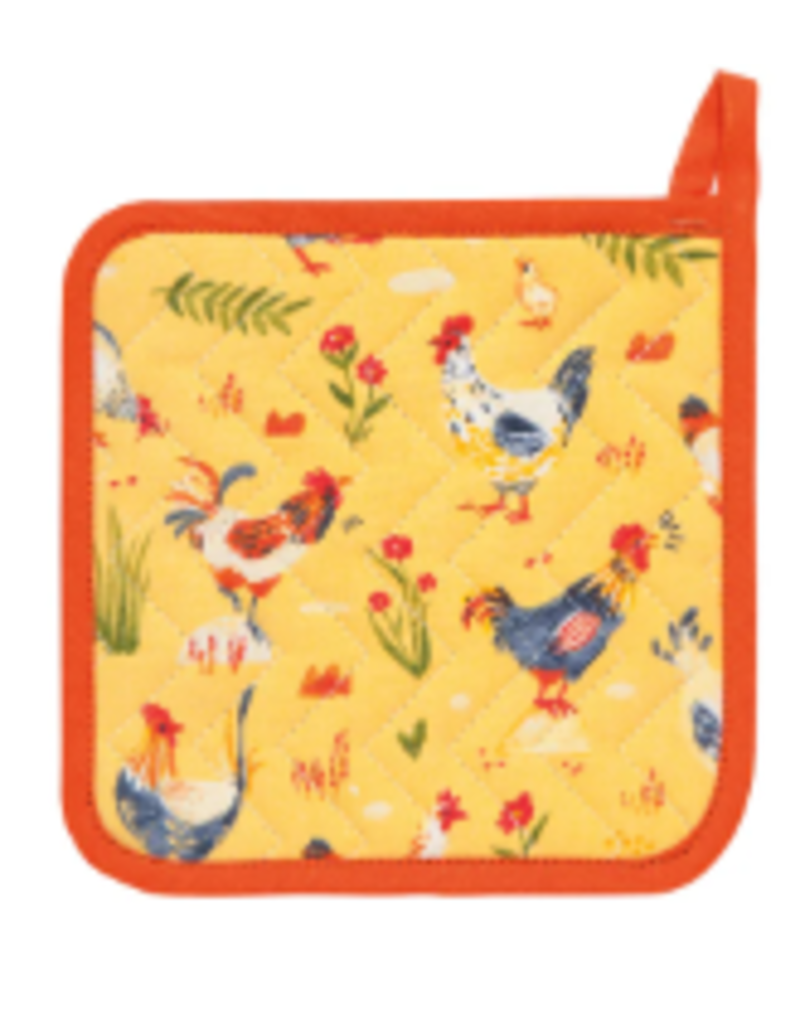 Now Designs Potholder Free Range Chickens