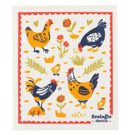 Now Designs Swedish Dish Cloth Free Range Chickens now