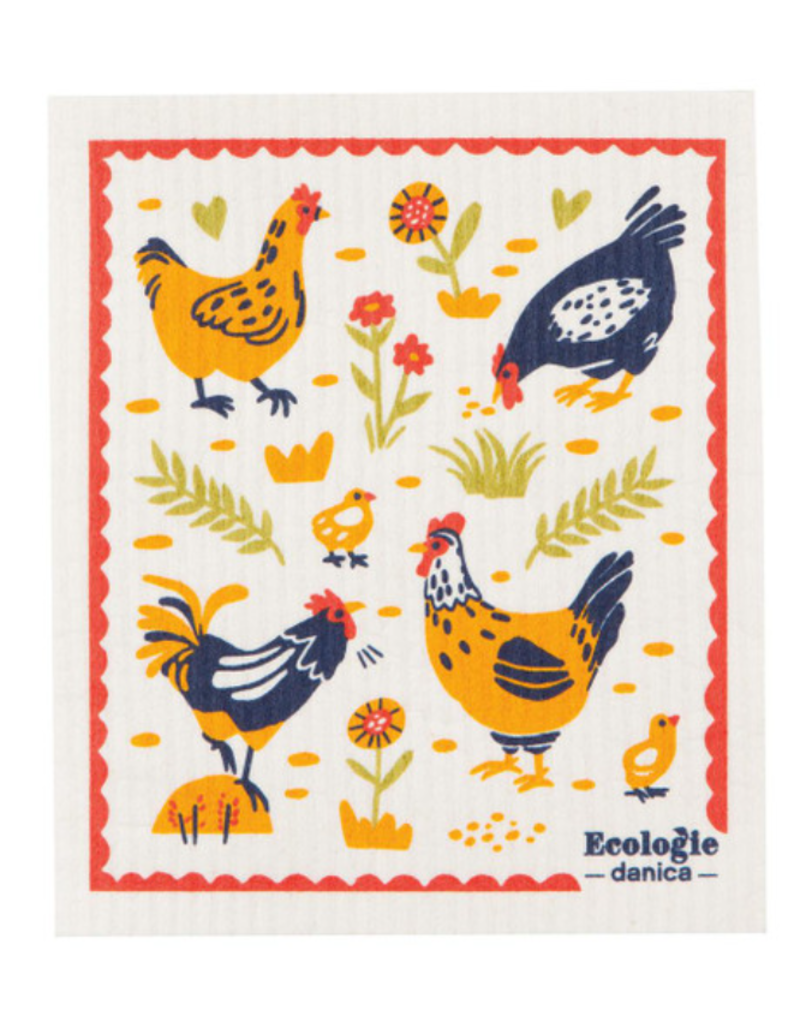 Now Designs Swedish Dish Cloth Free Range Chickens now