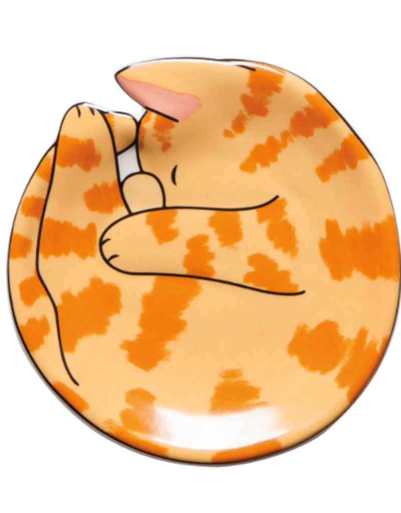 Now Designs Trinket Tray Meow & Furrever ORANGE CAT