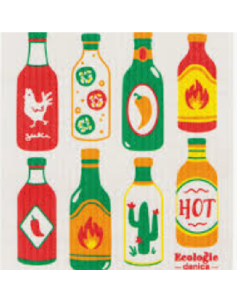 Now Designs Swedish Dish Cloth Hot Sauce now DISC