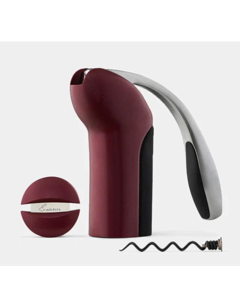 Rabbit Vertical Rabbit Corkscrew Wine Opener, Merlot