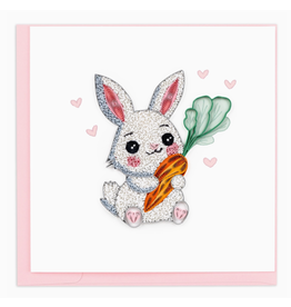 Easter Greeting Card, Quill - Easter Bunny, 6x6