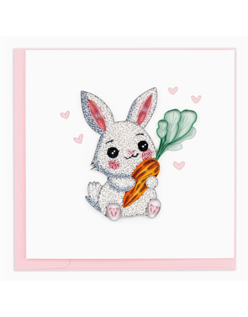 Quilling Card Easter Greeting Card, Quill - Easter Bunny, 6x6