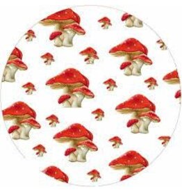 Andreas Silicone Jar Opener, Red-Cap Mushrooms disc