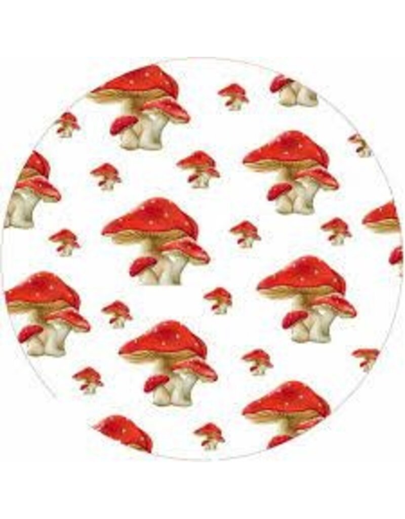 Andreas Silicone Jar Opener, Red-Cap Mushrooms disc