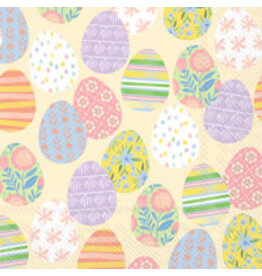 Boston International Easter Cocktail Napkins, Eggstra Eggs, 20x