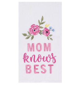 C and F Home Mother's Day Towel, Mom Knows Best, floursack