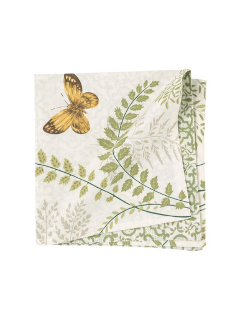 C and F Home Napkin, Althea Ferns, Reversible