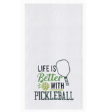 C and F Home Towel, Life Better with Pickleball, floursack