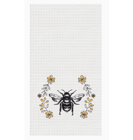 C and F Home Towel, Queen Bee, waffle weave