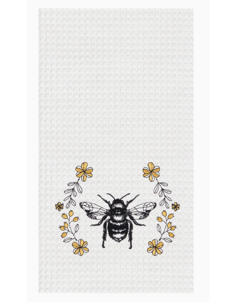 C and F Home Towel, Queen Bee, waffle weave