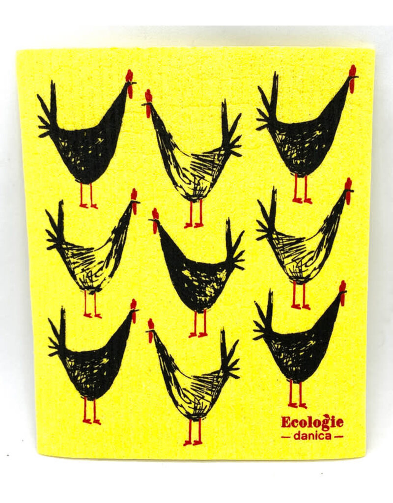 Now Designs Swedish Dish Cloth Chicken Scratch now disc
