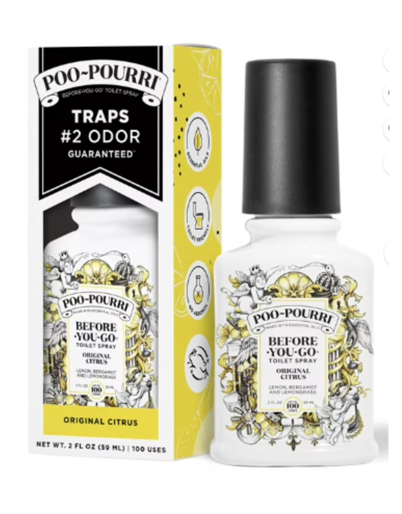 Pourri Poo-Pourri Toilet Spray, Lemon Bergamot, 2oz