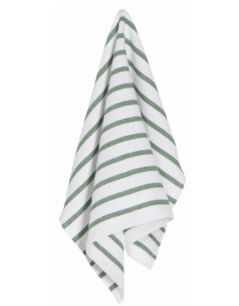 Now Designs Basketweave Kitchen Towel, Elm Green