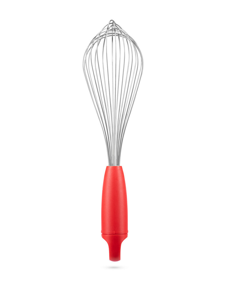 DreamFarm Flisk 1 in 1 Balloon & Flat Whisk, red