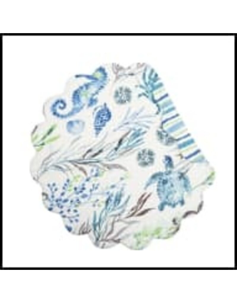 C and F Home Placemat, Crescent Bay, Reversible disc