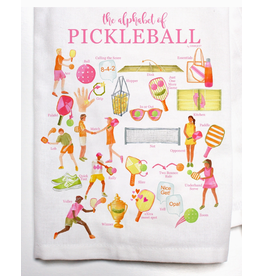 Pickleball Alphabet Dish Towel