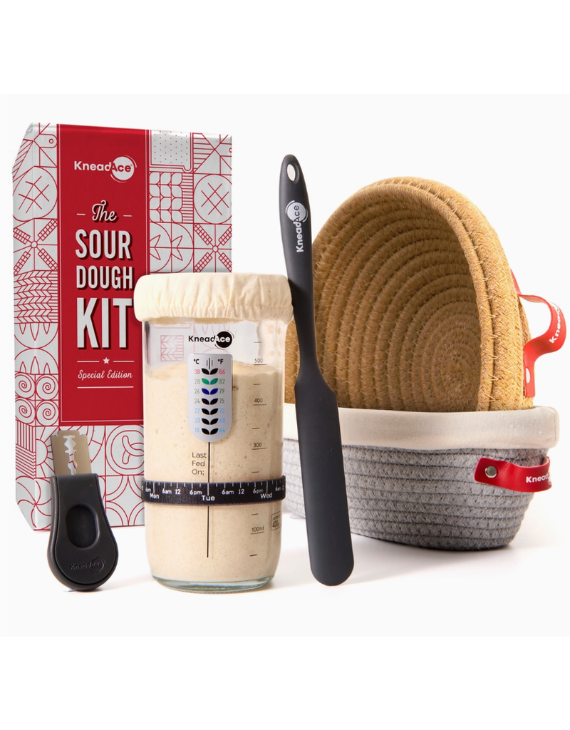 KneadAce Sourdough Bread Making Kit with 24oz Jar