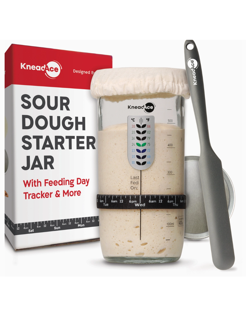 KneadAce Bread 24oz Sourdough Starter Jar