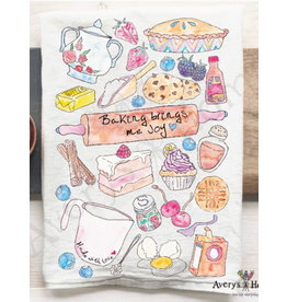 Dish Towel, Baking Brings Me Joy