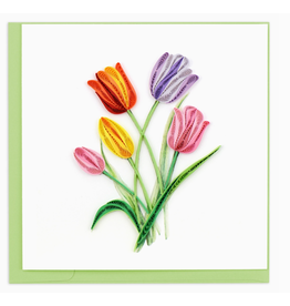Quilling Card Greeting Card, Quill - Everyday, Tulips, 6x6