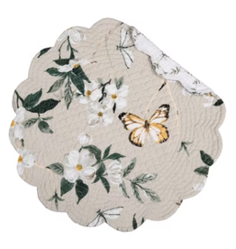 C and F Home Placemat, Dogwood Meadows, Round Reversible