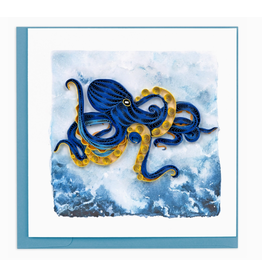 Quilling Card Greeting Card, Quill - Everyday, Octopus, 6x6
