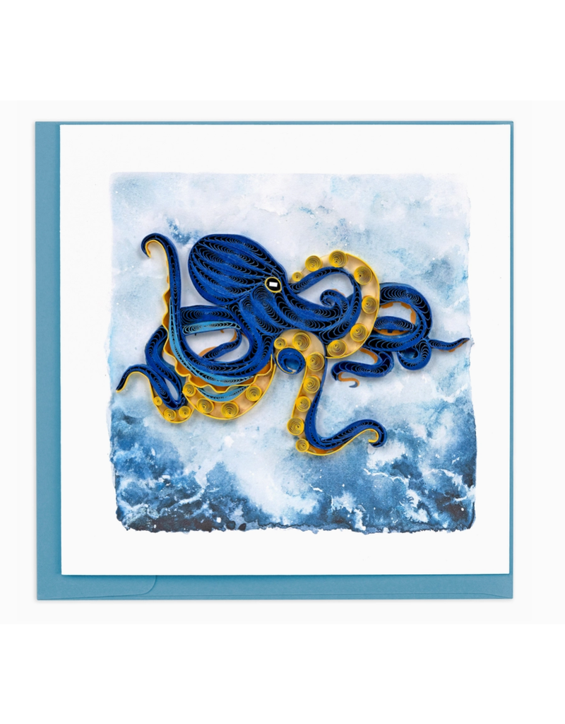 Quilling Card Greeting Card, Quill - Everyday, Octopus, 6x6