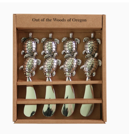 Metal Sea Turtle Spreaders, Set of 4