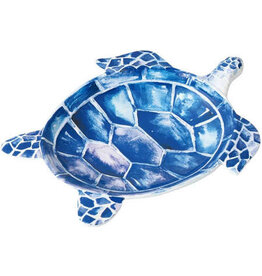 Supreme Housewares Melamine Sea Turtle Plate, Indigo Blue 10"