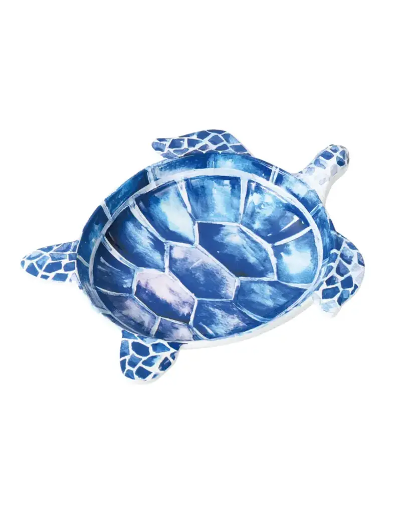 Supreme Housewares Melamine Sea Turtle Plate, Indigo Blue  7"