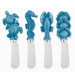 Supreme Housewares Cheese Spreader, Blue Sea Life  SINGLE