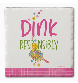 Pickleball Coaster, DINK Responsibly