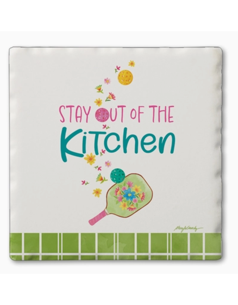 Pickleball Coaster, Stay Out of Kitchen
