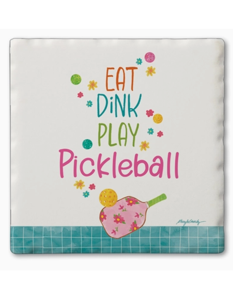 Pickleball Coaster, Eat DINK Play