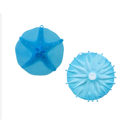 Charles Viancin COASTAL Starfish/Anemone Silicone Suction DRINK Covers, Silicone, Set of 2*