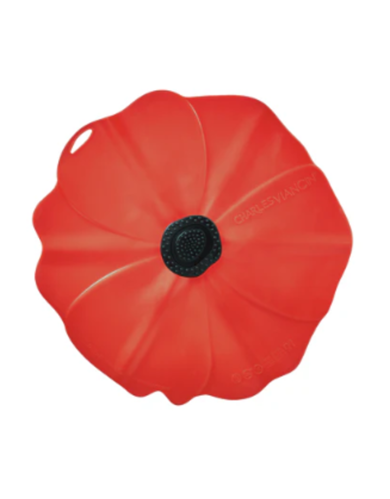 Charles Viancin POPPY Silicone Bowl Suction LidCover, Medium 9" cir