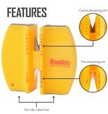 KitchenIQ/Smiths 2-STEP PORTABLE KNIFE SHARPENER, YELLOW/24