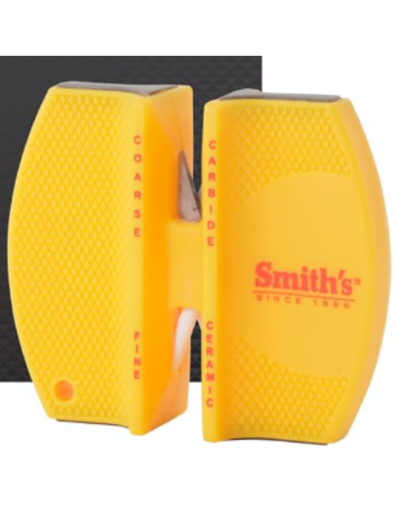 KitchenIQ/Smiths 2-STEP PORTABLE KNIFE SHARPENER, YELLOW/24