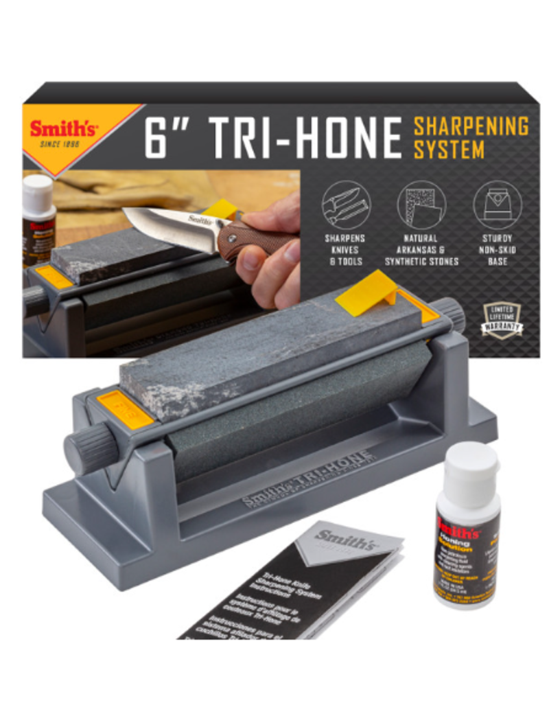 KitchenIQ/Smiths 6" Three-Stone Knife Sharpening System