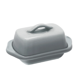 Chantal Mini Butter Dish, 5", gray