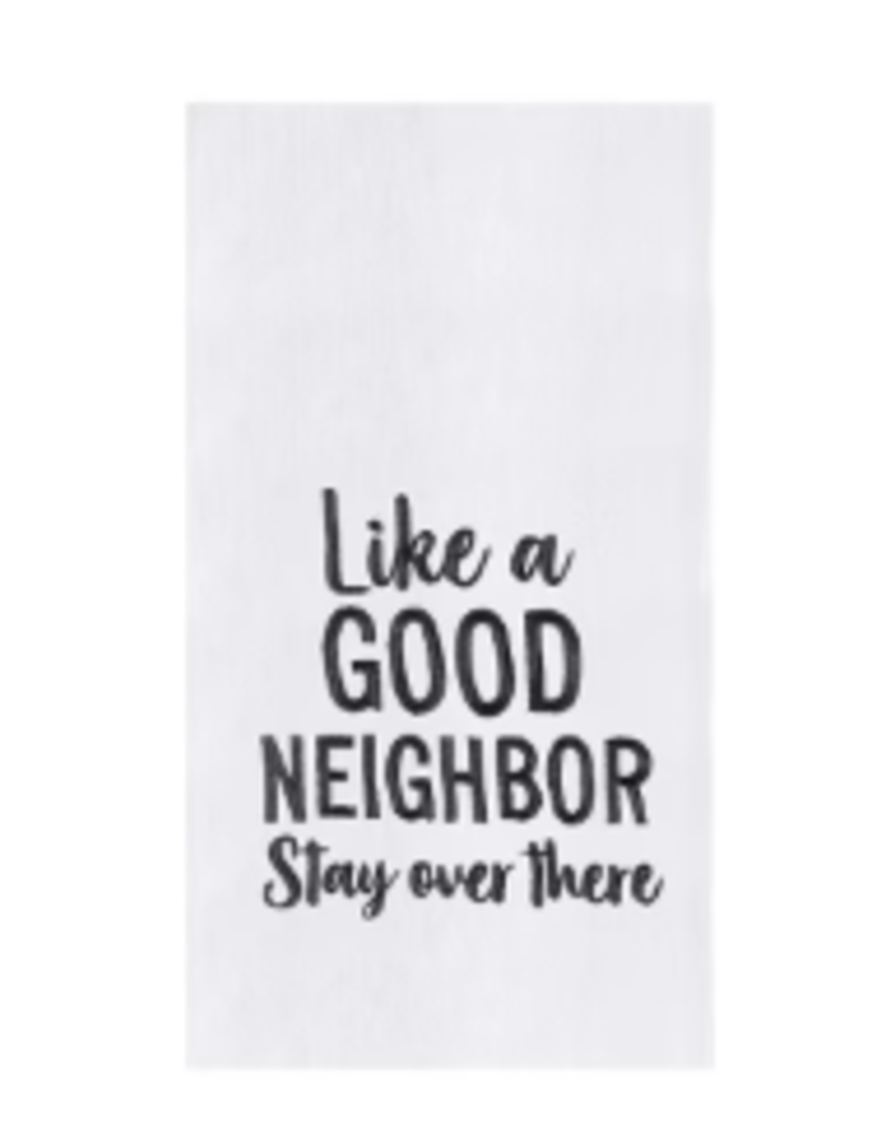 C and F Home Towel, Good Neighbor, waffle weave