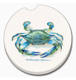Absorbent Stone CAR Coaster, Blue Crab