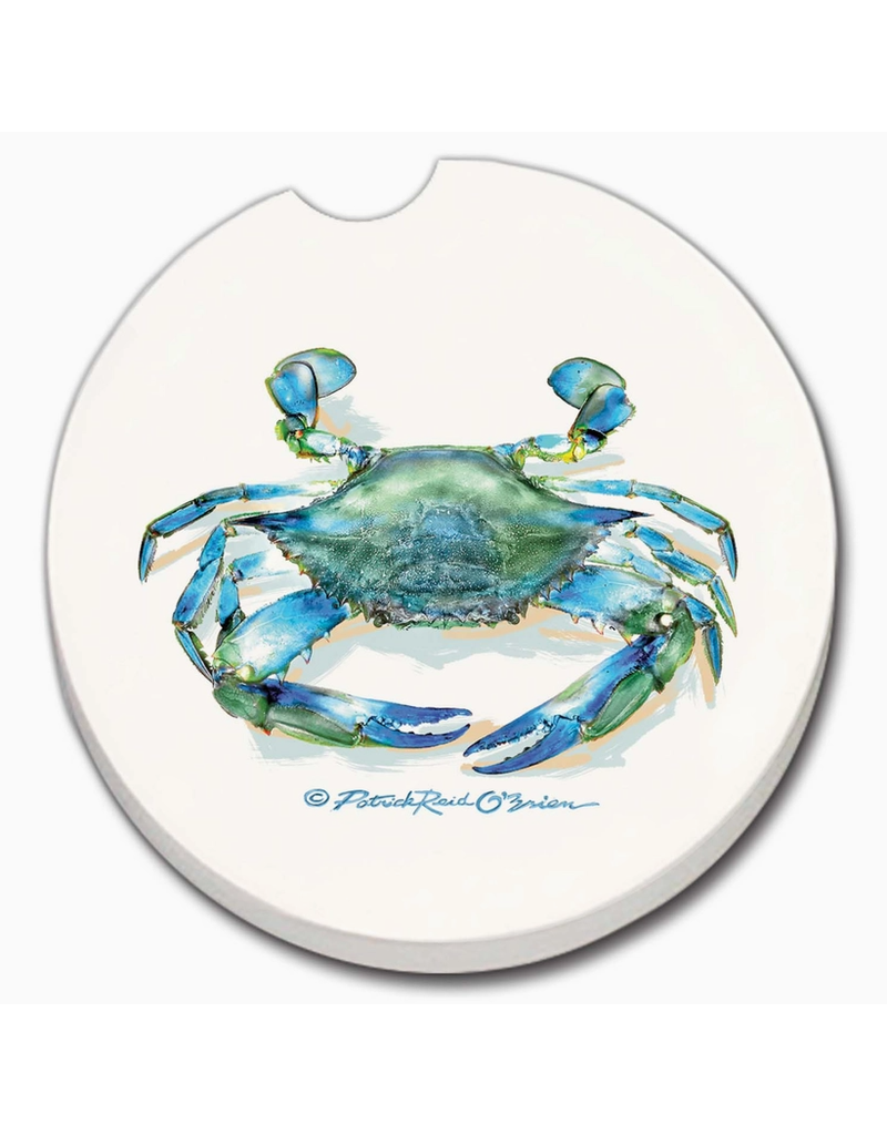 Absorbent Stone CAR Coaster, Blue Crab