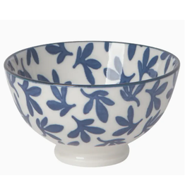 Now Designs Stamped Bowl 4" Floral, black white