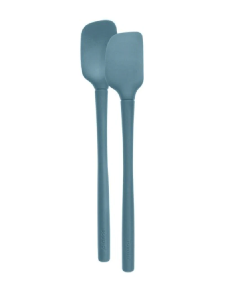 Tovolo All Silicone Mini Spatula & Spoon, Slate Blue