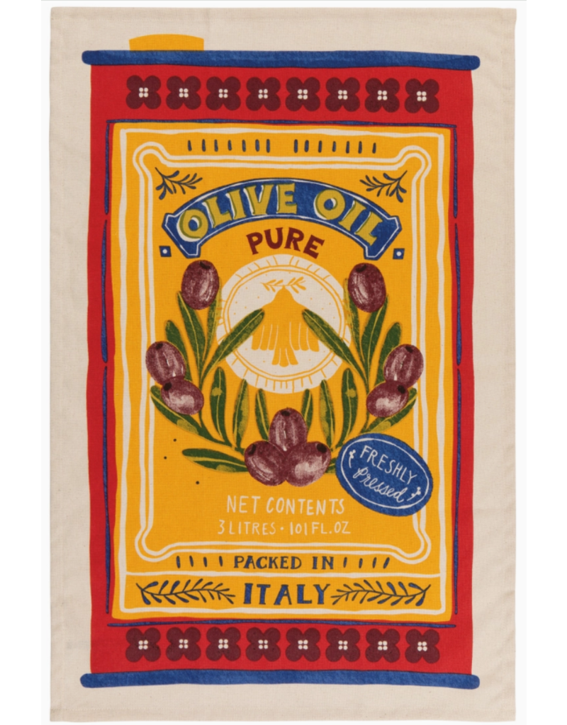 Now Designs Dish Towel Olive Oil